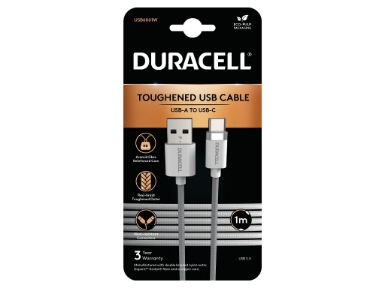 USB6061W Duracell 1M USB-A to USB-C 2.0 Braided