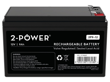 2P9-12 2-Power 12V 9Ah VRLA Battery
