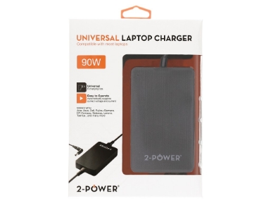 CUA5093A-EU Slim Universal 90W Laptop Charger includes power cable