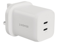 Slika 2PWC65W02G-UK Wall Charger PD 65W GaN 2 x USB-C