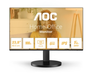 AOC 24B3HA2 – 23,8-palčni IPS monitor s Full HD ločljivostjo, 100 Hz in vgrajenimi zvočniki