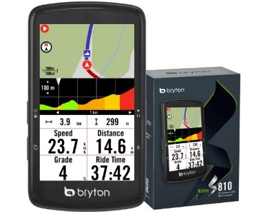 Bryton Rider S810 T USB-C kolesarski računalnik s senzorji HR, CAD, SPD (Bundle)