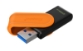 USB disk Kingston 256GB DT Exodia S, 3.2 Gen1, črn/oranžen, z vrtljivim pokrovčkom