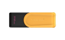 Slika USB disk Kingston 512GB DT Exodia S, 3.2 Gen1, črn/rumen, z vrtljivim pokrovčkom