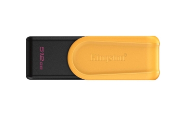 USB disk Kingston 512GB DT Exodia S, 3.2 Gen1, črn/rumen, z vrtljivim pokrovčkom