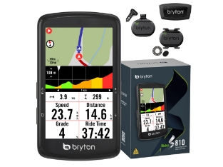 Bryton Rider S810 T USB-C kolesarski računalnik s senzorji HR, CAD, SPD (Bundle)