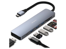 Slika 000307grey 100W USB-C HUB 7-in-1