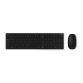Tipkovnica z miško ASUS W5000 Wireless Keyboard and Mouse Set, brežični komplet, črn s Copilot tipko