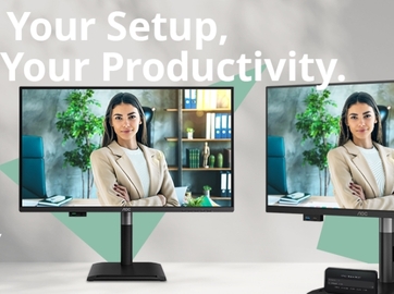 Serija AOC Professional P4: 120 Hz monitorji z izvlečnimi USB vozlišči in 5-letno garancijo
