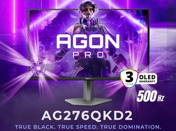AGON by AOC: 500 Hz e-šport hitrost sreča vrhunski QD-OLED