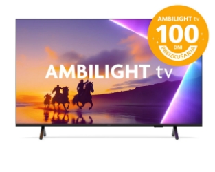Akcija Ambilight TV - Preizkušajte 100 dni! Philips 65PUS8510/12 50” 4K  QLED Ambilight televizor