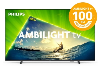 Akcija Ambilight TV - Preizkušajte 100 dni! Philips 55PUS8209/12 55" 4K QLED Ambilight televizor