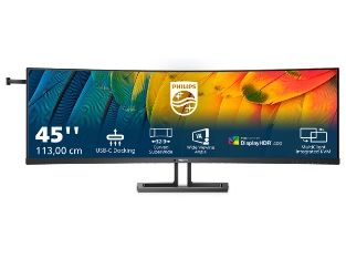 Philips 45B1U6900C 44,5" VA Dual QHD USB-C PD ukrivljen monitor