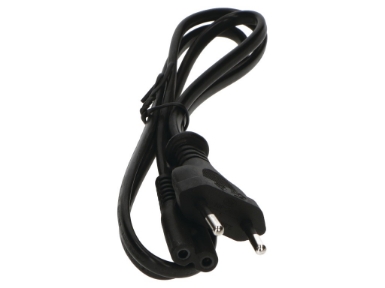 PWR0001B-1M AC Mains Lead Figure 8 EU 1M - Black