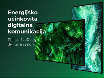 Philips Signage 3000 EcoDesign (QE Line): trajnostni digitalni zasloni za sodobno digitalno prikazovanje