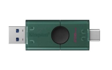 USB C & USB DISK Kingston 256GB DT Duo, 3.2 Gen1