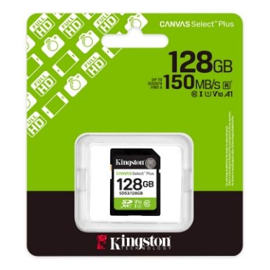 SDXC KINGSTON 128GB CANVAS Select Plus, 150MB/s, UHS-I, U1, V10