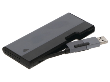 000345GREY M.2 NVME SATA SSD Enclosure