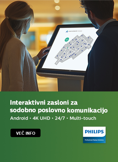 Interaktivni zasloni za sodobno poslovno komunikacijo