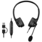 Slušalke Genius HS-235U AI,Black,USB A+C