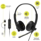 Slušalke stereo PORT USB z mikrofonom, žične