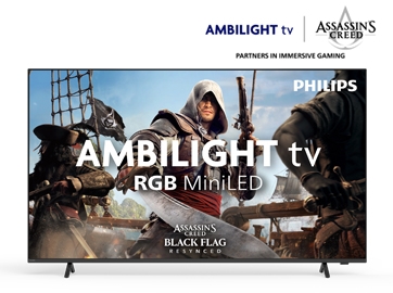 Philips Ambilight TV postaja uradni TV-partner franšize Assassin’s Creed za poglobljeno igralno izkušnjo v Evropi