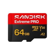 Slika SDXC SanDisk micro 64GB Extreme PRO, 200/90MB/s, UHS-I, V30, U3, A2, adapter