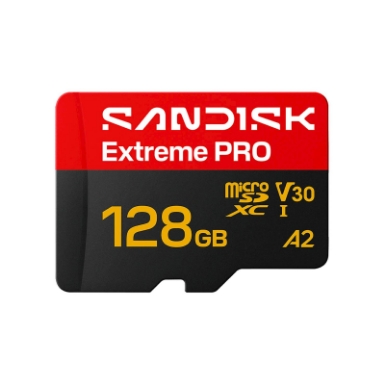 SDXC SanDisk micro 128GB Extreme PRO, 250/120MB/s, UHS-I, V30, U3, A2, adapter