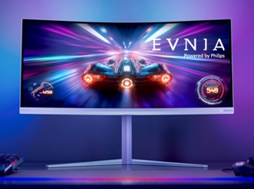 Philips Evnia 34M2C5601QA združuje ukrivljen ultraširoki zaslon, 200 Hz gaming, AI Ambiglow in USB-C povezljivost