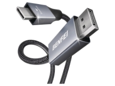 Slika 000207grey USB-C to DisplayPort 8K Cable - 1.8m