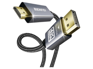 000273grey DisplayPort to HDMI 4K Cable  - 1.8m
