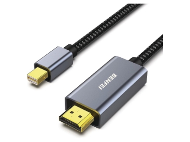 000295grey Mini DisplayPort to HDMI 4K Cable  - 1.8