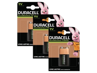 Slika BUN0054A Duracell Rechargeable 9V 3 Pack