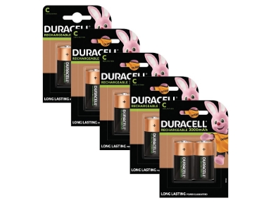 BUN0057A Duracell Rechargeable C Size 10 Pack