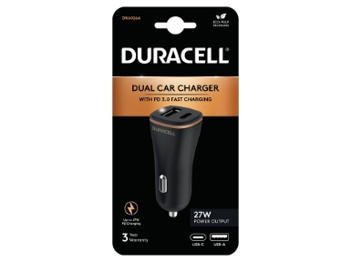 DR6026A Duracell Car Charger Type-C PD18W +2.4A