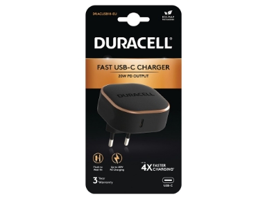 DRACUSB18-EU Duracell 1 X USB-C PD 20W Wall Charger