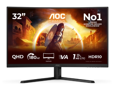 AOC CQ32G4VE 31,5" Fast VA QHD 180Hz ukrivljen gaming monitor