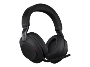Slika JABRA Evolve2 85 UC Stereo Headset full size Bluetooth wireless wired active noise cancelling 3.5 mm jack noise isolating black
