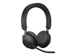 Slika JABRA Evolve2 65 MS Stereo Headset on-ear Bluetooth wireless USB-A noise isolating black Certified for Microsoft Teams