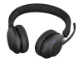 JABRA Evolve2 65 MS Stereo Headset on-ear Bluetooth wireless USB-A noise isolating black Certified for Microsoft Teams