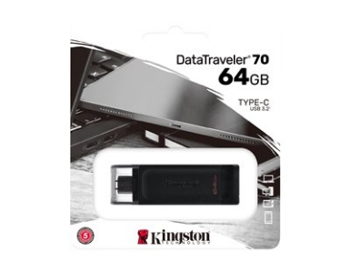 KINGSTON 64GB USB-C 3.2 Gen1 DataTraveler 70