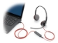 HP Poly Blackwire 3225 Stereo USB-C Headset +3.5mm Plug +USB-C/A Adapter
