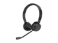 JABRA Evolve 65 TE Headset Link 390 Bluetooth Adapter carry pouch user documents USB-C to USB-A cable charging stand SKU dependent
