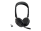 JABRA Evolve2 65 Flex UC Stereo Headset on-ear Bluetooth wireless active noise cancelling USB-A black Optimised for UC