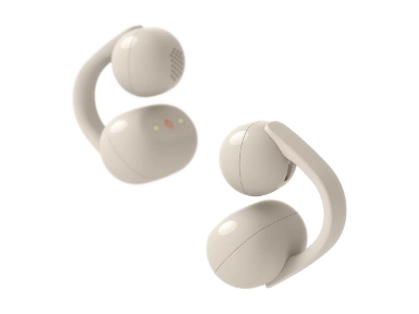 SONY LinkBuds Clip Open-Ear Headphones Greige