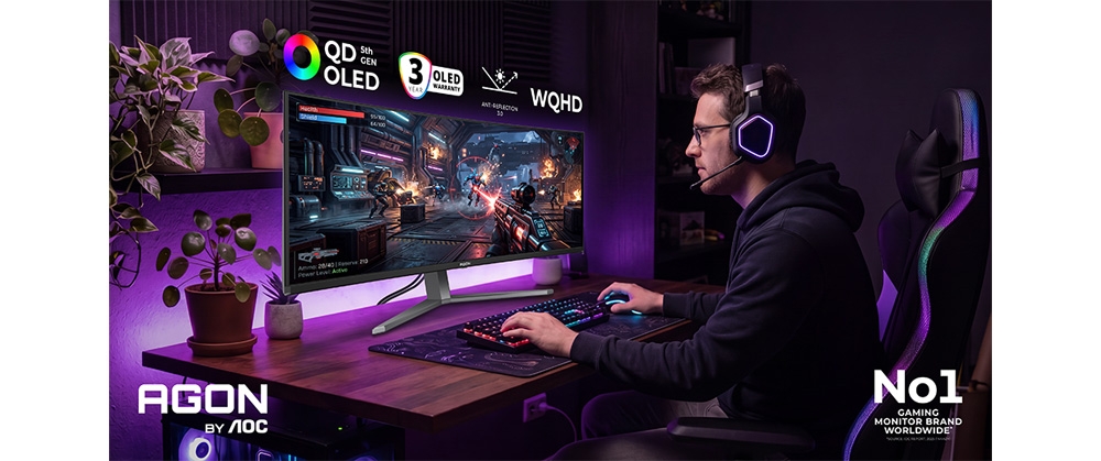 AGON by AOC predstavlja najnovejše OLED gaming inovacije na sejmu Gamescom 2026