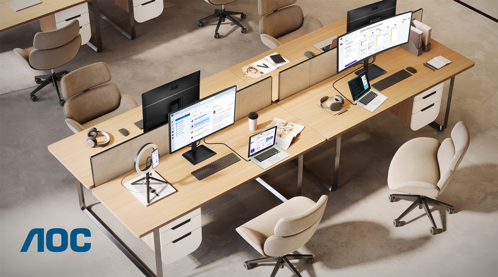 AOC s serijo E4 poudarja ergonomijo, petletno garancijo in produktivnost