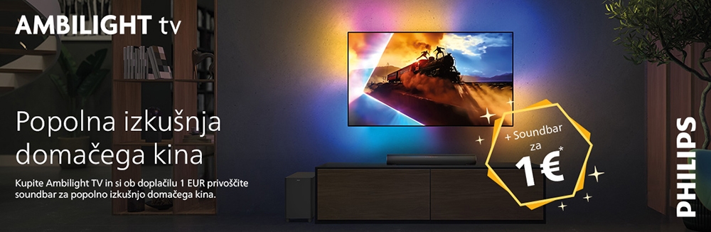 Philips AMBILIGHT TV in Soundbar promocija - Popolna izkušnja domačega kina