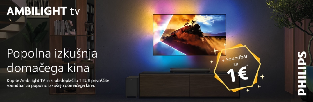 Philips Ambilight TV in Soundbar promocija